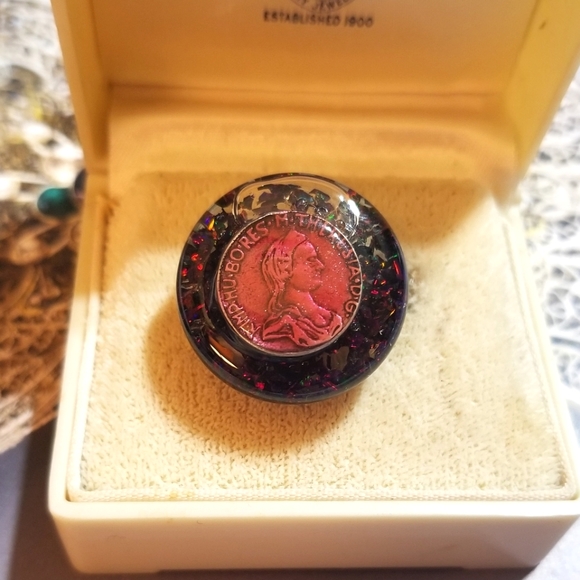 FLOATING  OPALS Ring MzMax Resin Designs Ring - Picture 8 of 8